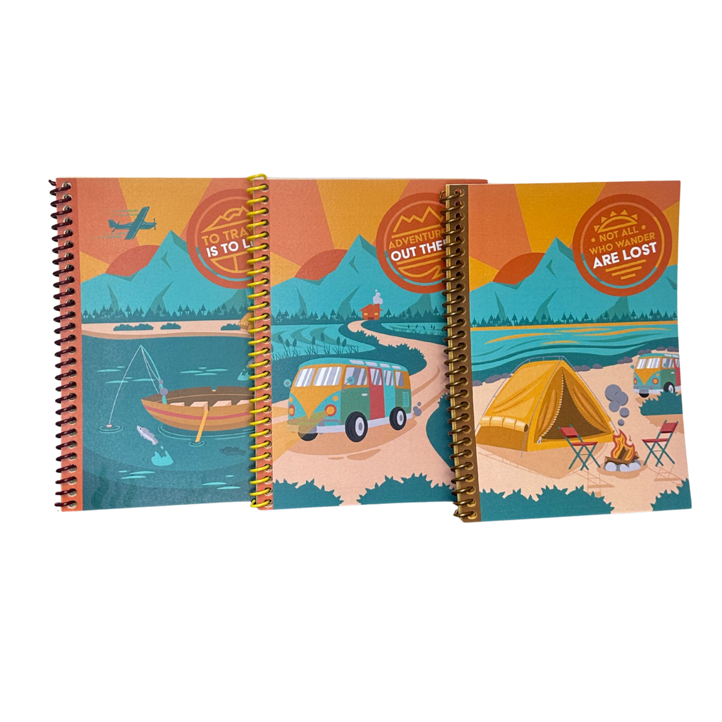 Adventure Notebook Bundle – 3 Handmade 5×7 Notebooks