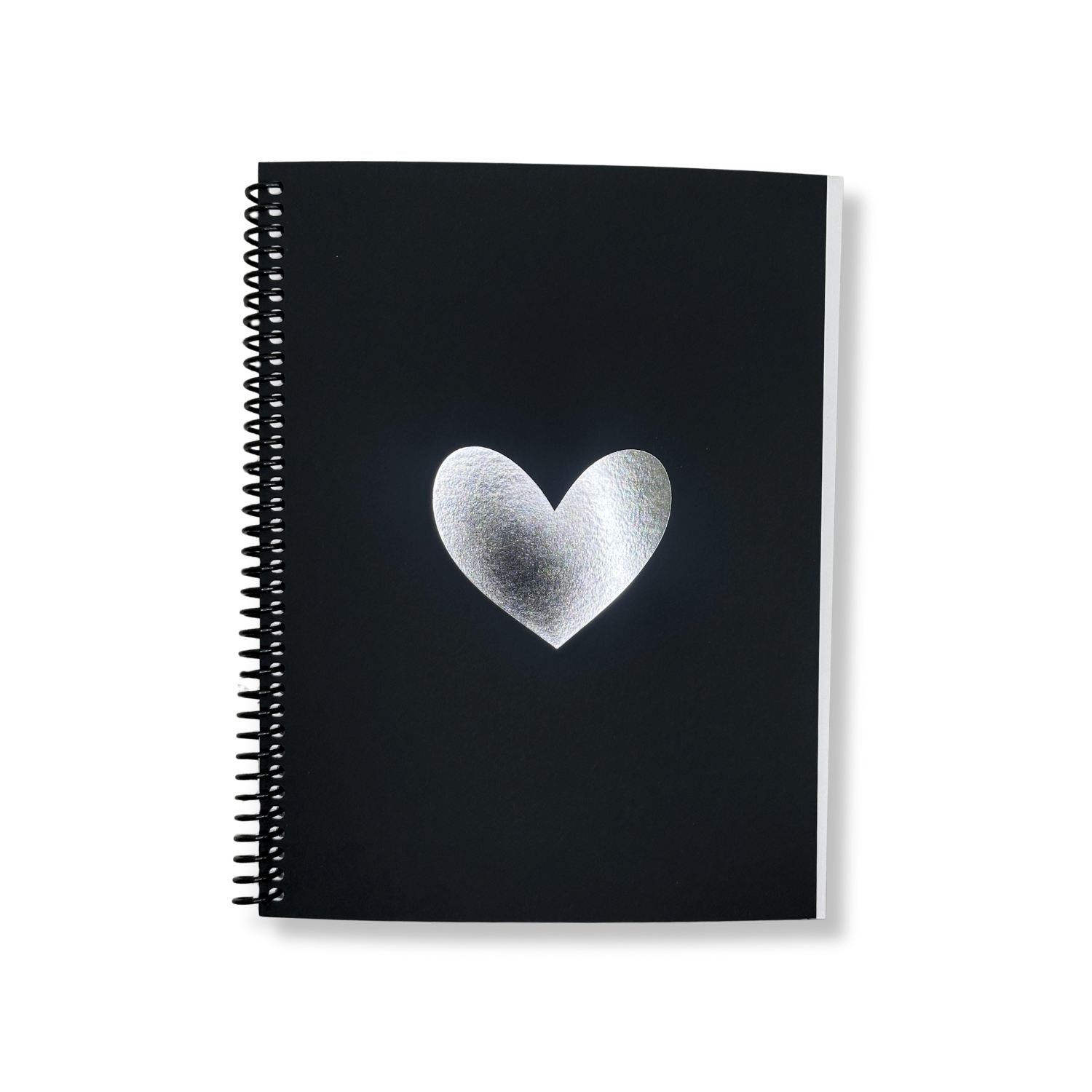 Foil Heart Lined Notebook – Soft Touch Cover